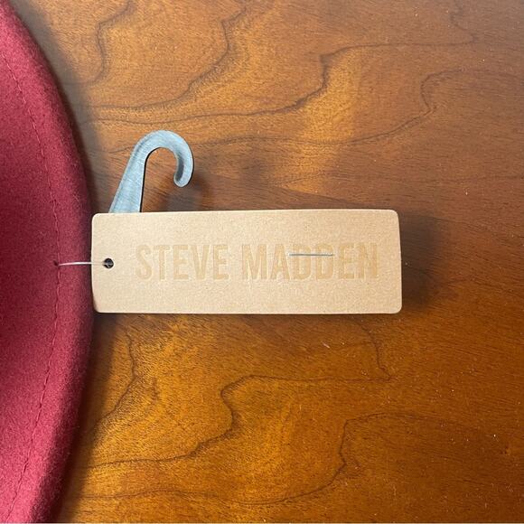 Steve Madden‎ Dark Red Wool Felt Hat NWT - Picture 7 of 8